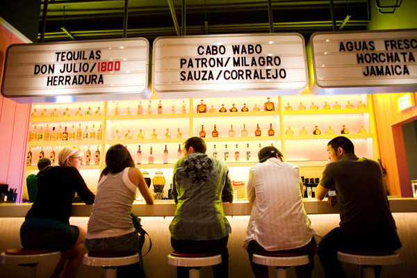 The bar at Distrito.